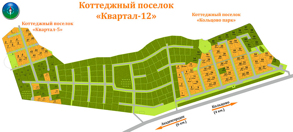 Генеральный план поселка Квартал-12